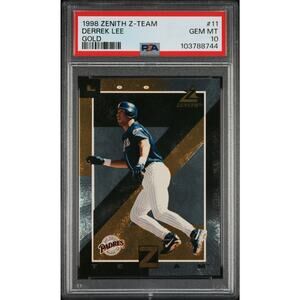 1998 Zenith Z-Team Gold #11 Derek Lee RC PSA 10 Gem Mint San Diego Padres Pop 1